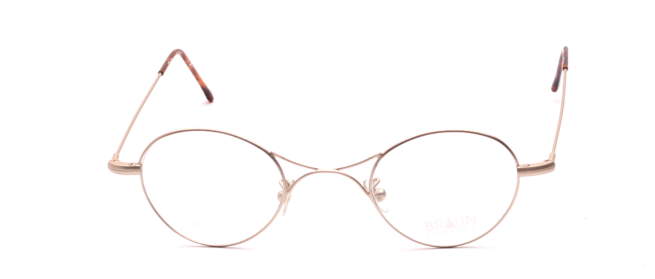 Panto metal Frame matte Gold crossbridge retro style made in Italy